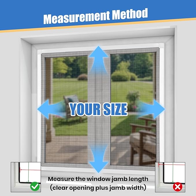 Toocust Window Screens Frame Kit 24 Square, Heavy-Duty Aluminum Window ...