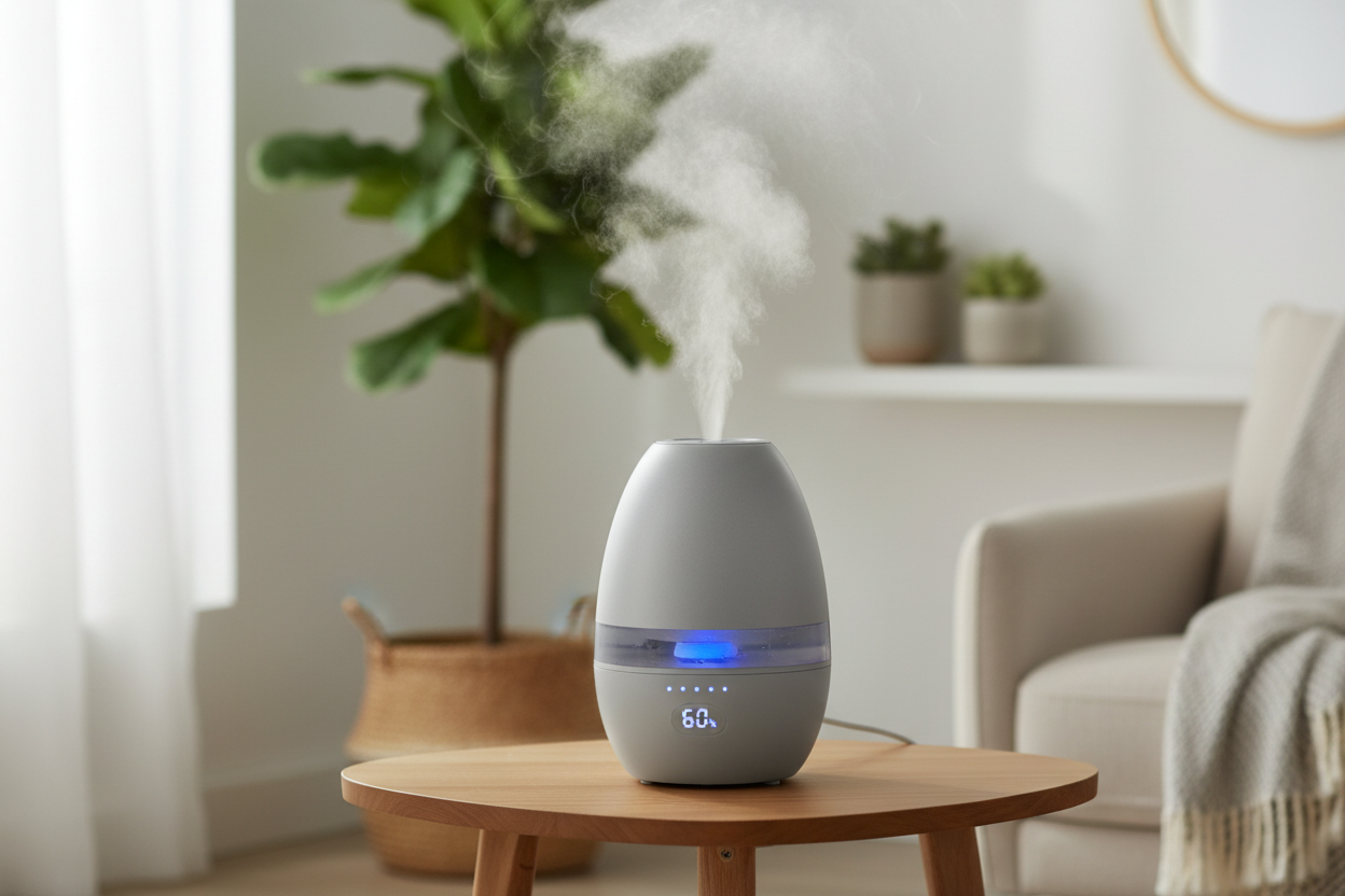 Our state-of-the-art humidifiers deliver optimal moisture levels, ensuring a refreshing atmosphere that supports your health real image